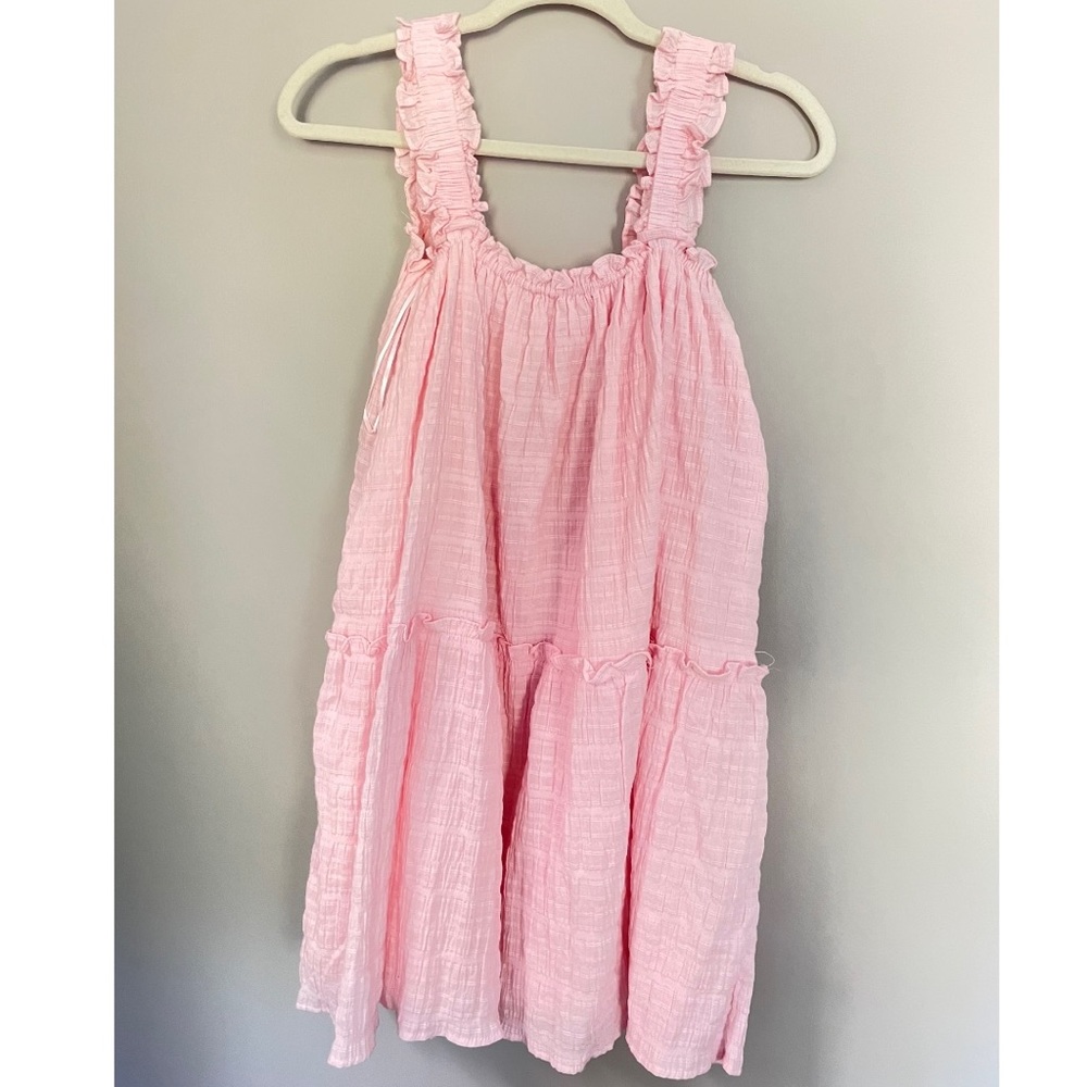 baby pink baby doll dress